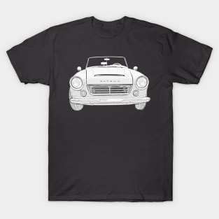 Datsun Roadster 1960s classic car monochrome T-Shirt